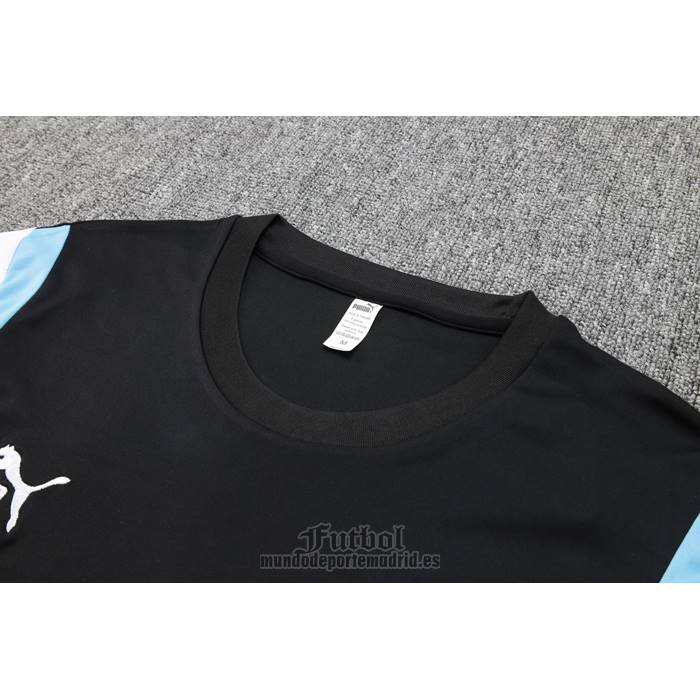 Chandal del Olympique Marsella Manga Corta 2023-2024 Negro